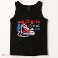 Chucks And Pearls 2024 Im With Her Kamala Tank Top thumb 2
