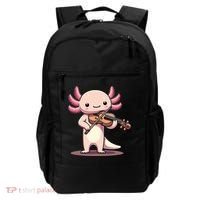 Cute Axolotl Playing Violin For Violinist Musical Orchestra Backpack thumb 0