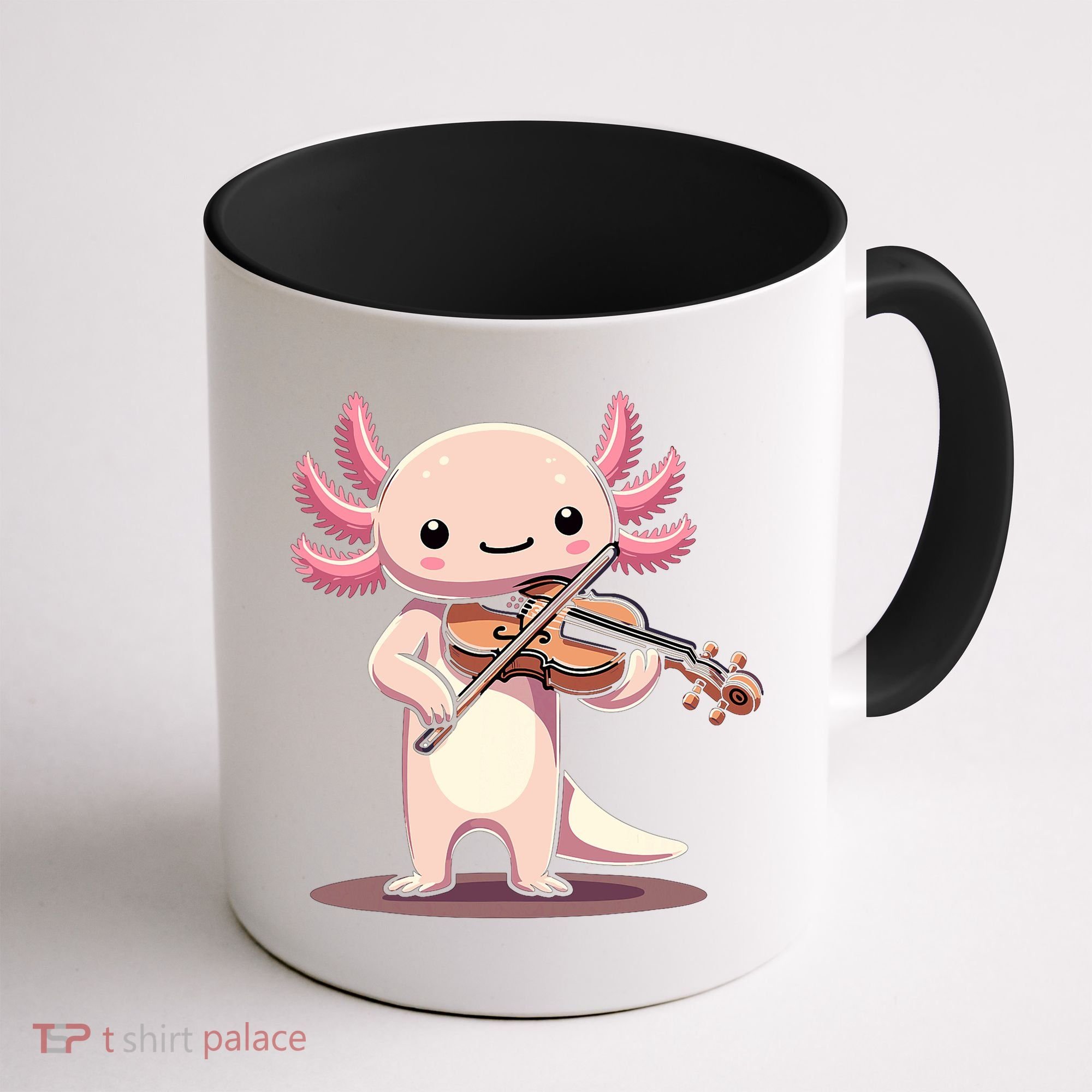 Cute Axolotl Playing Violin For Violinist Musical Orchestra Coffee Mug