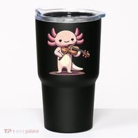 Cute Axolotl Playing Violin For Violinist Musical Orchestra Tumbler thumb 0