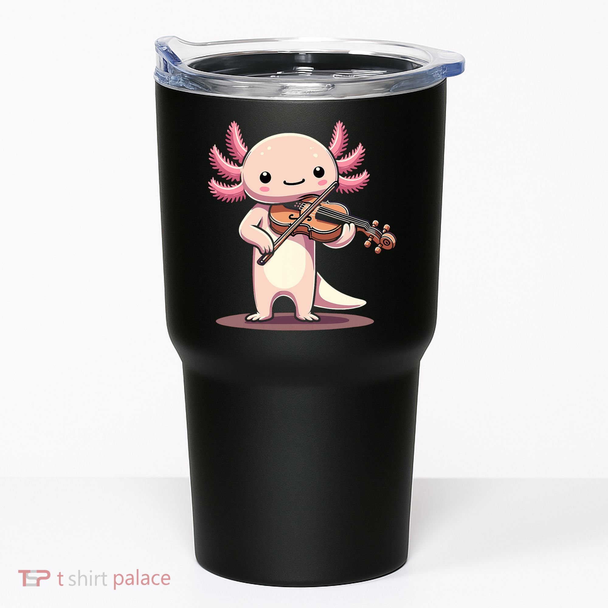 Cute Axolotl Playing Violin For Violinist Musical Orchestra Tumbler