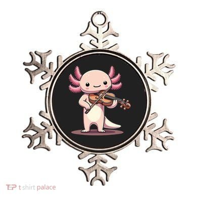 Cute Axolotl Playing Violin For Violinist Musical Orchestra Ornament