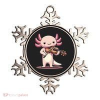 Cute Axolotl Playing Violin For Violinist Musical Orchestra Ornament thumb 0
