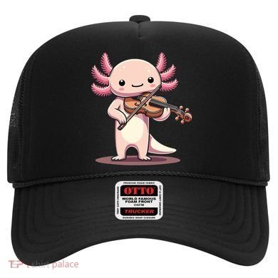 Cute Axolotl Playing Violin For Violinist Musical Orchestra Hat