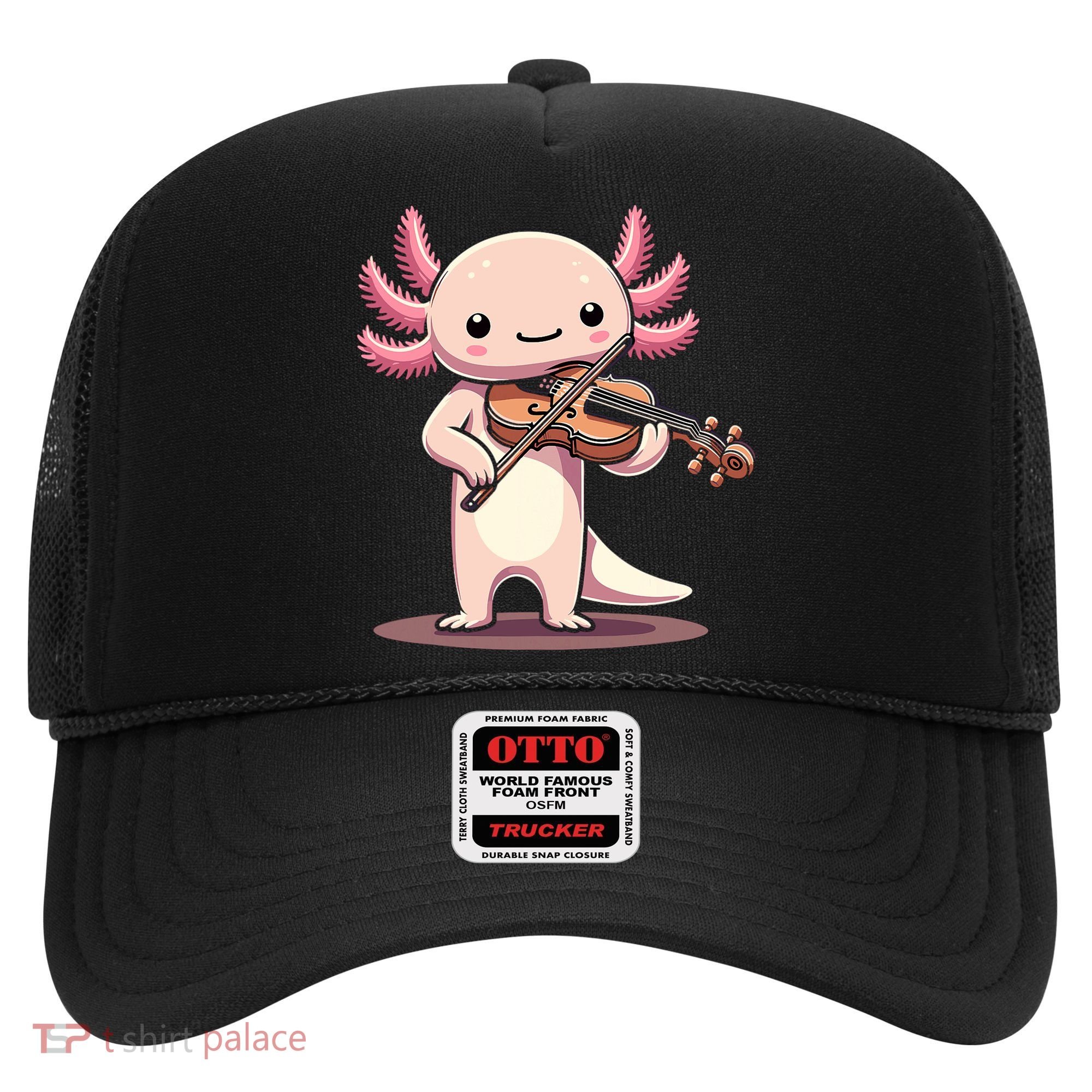 Cute Axolotl Playing Violin For Violinist Musical Orchestra Hat