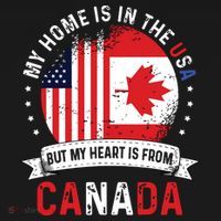 Canadian American Patriot Heart Is From Canada Flag Visor thumb 3