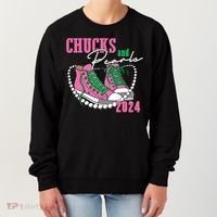 Chucks And Pearls Kamala Harris President 2024 Women's Sweatshirt thumb 0