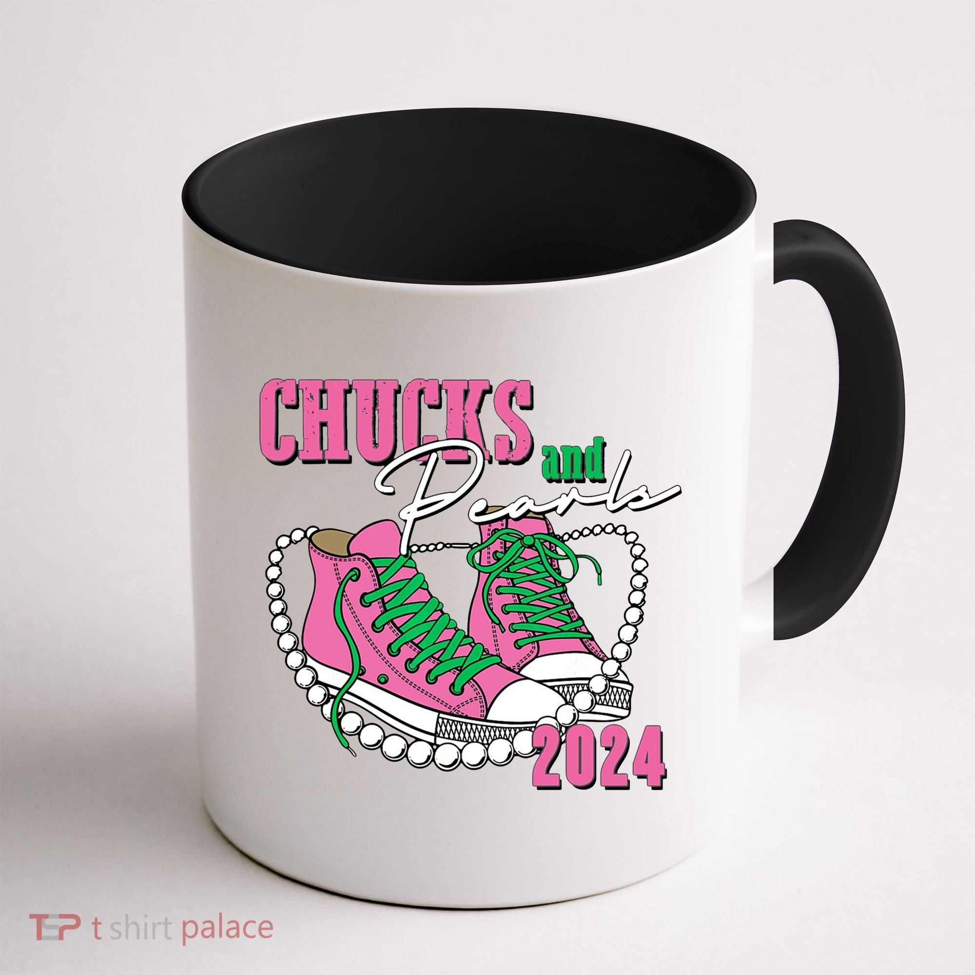 Chucks And Pearls Kamala Harris President 2024 Coffee Mug