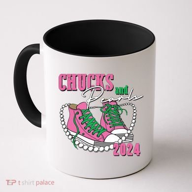 Chucks And Pearls Kamala Harris President 2024 Coffee Mug