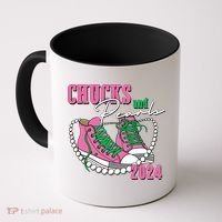 Chucks And Pearls Kamala Harris President 2024 Coffee Mug thumb 0