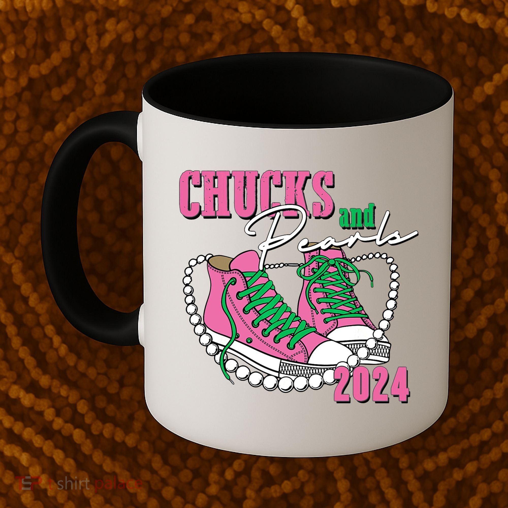 Chucks And Pearls Kamala Harris President 2024 Coffee Mug