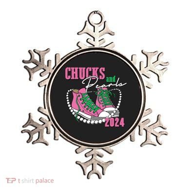 Chucks And Pearls Kamala Harris President 2024 Ornament