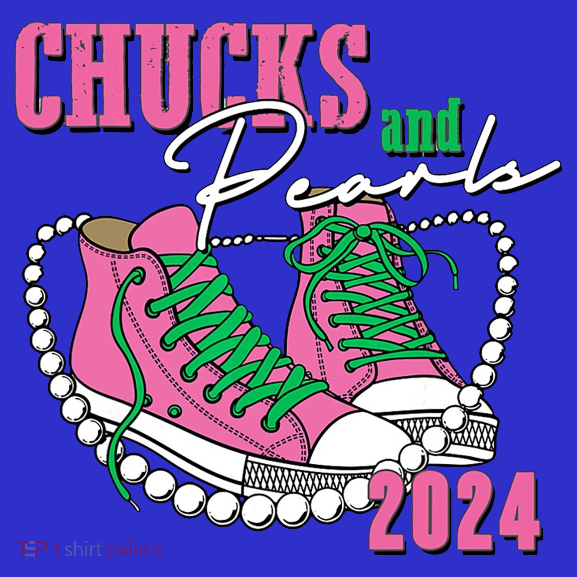 Chucks And Pearls Kamala Harris President 2024 Apron