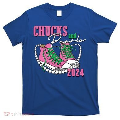 Chucks And Pearls Kamala Harris President 2024 T-Shirt
