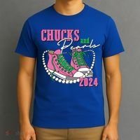 Chucks And Pearls Kamala Harris President 2024 T-Shirt thumb 3