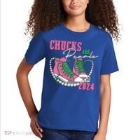Chucks And Pearls Kamala Harris President 2024 Kids T-Shirt thumb 2