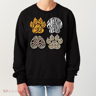 Cute Animal Print Paws Women's Sweatshirt