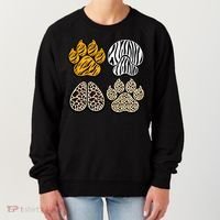 Cute Animal Print Paws Women's Sweatshirt thumb 0