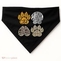 Cute Animal Print Paws USA-Made Doggie Bandana thumb 0