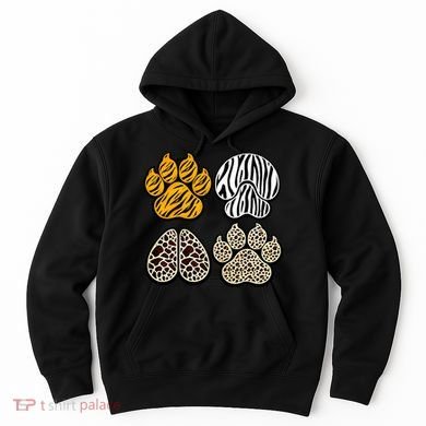 Cute Animal Print Paws Hoodie