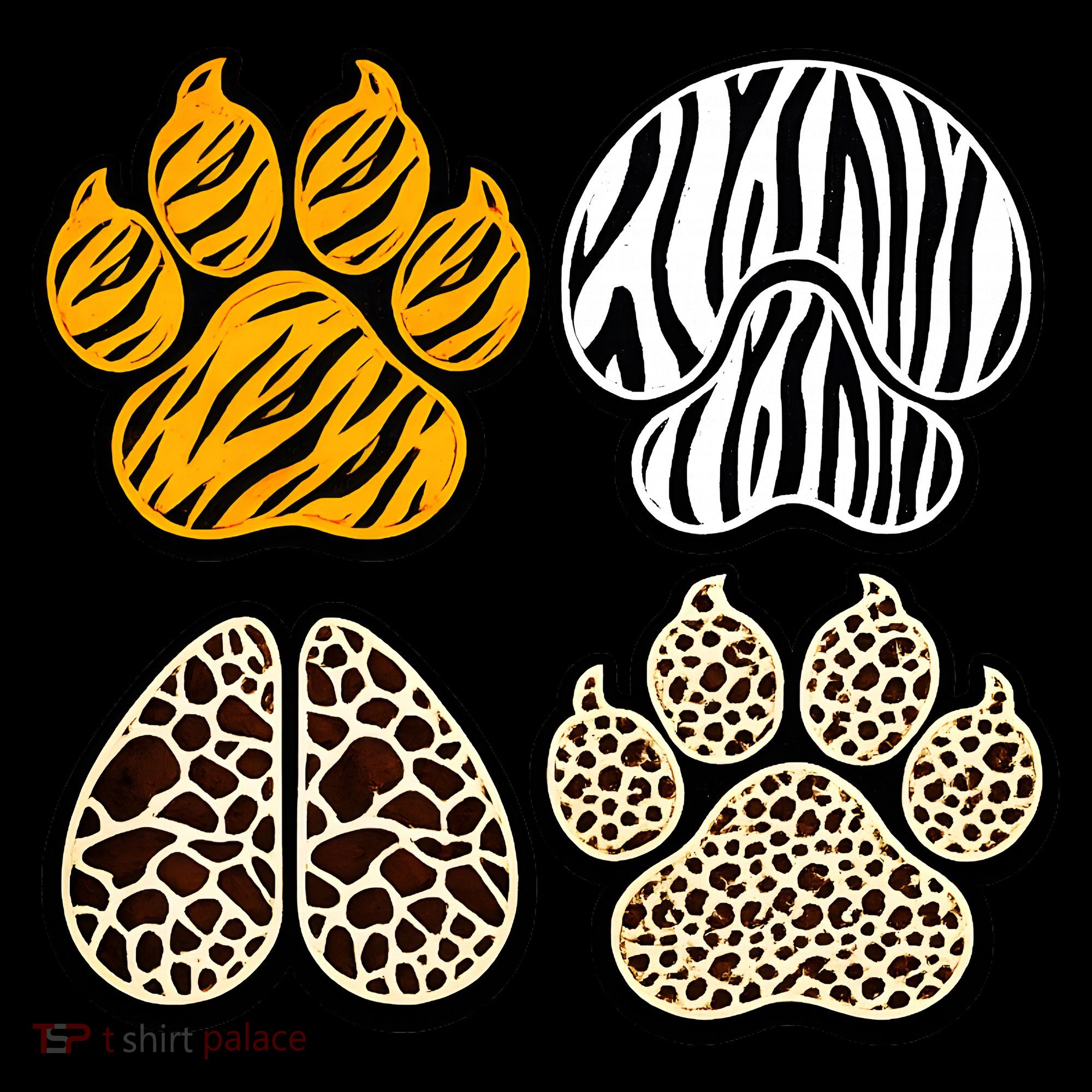 Cute Animal Print Paws Hoodie