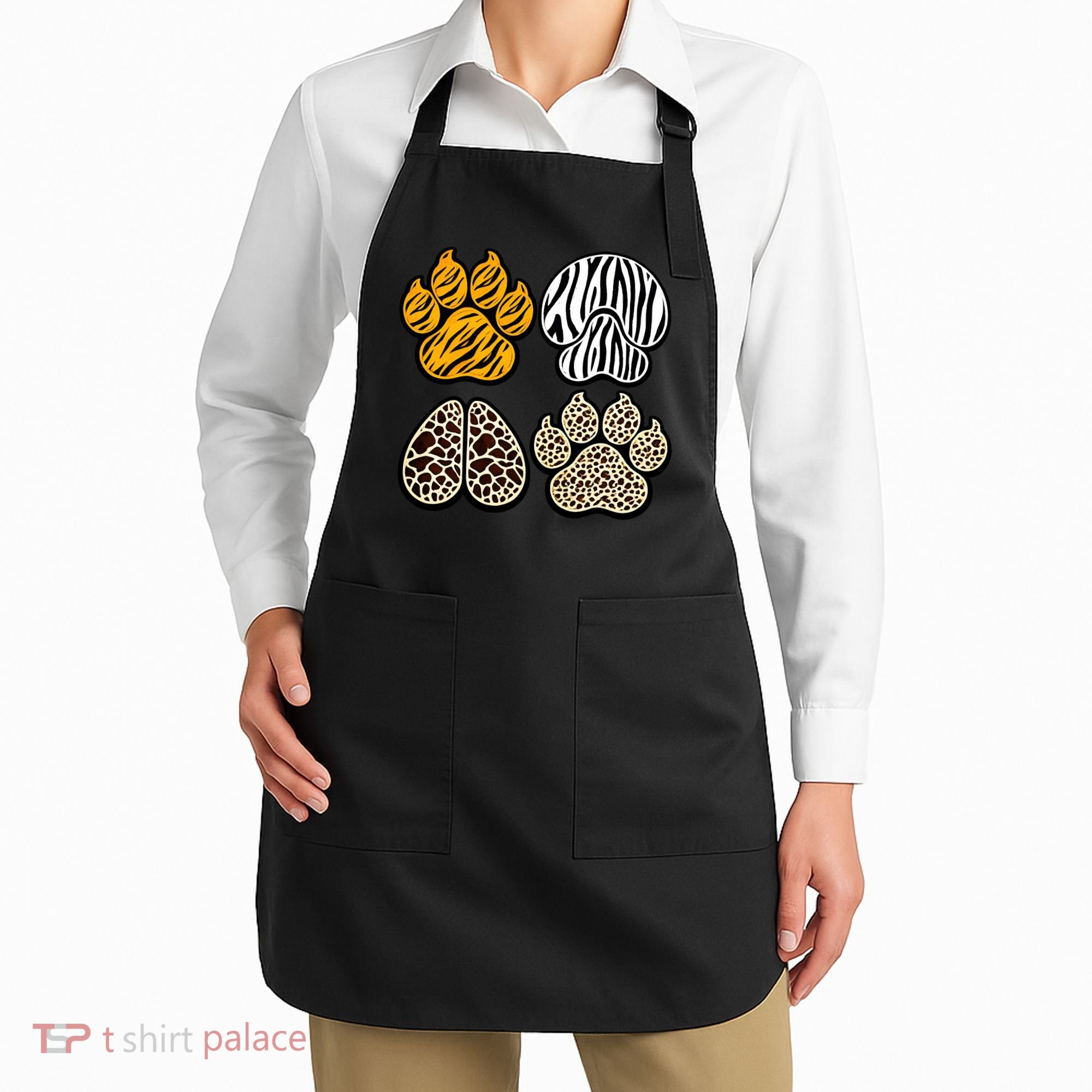 Cute Animal Print Paws Apron