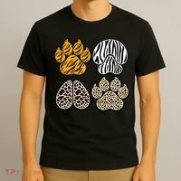 Cute Animal Print Paws T-Shirt thumb 3
