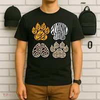 Cute Animal Print Paws T-Shirt thumb 6