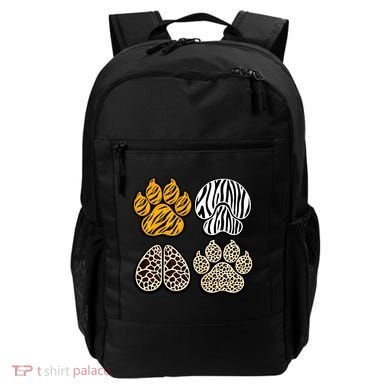 Cute Animal Print Paws Backpack