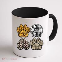 Cute Animal Print Paws Coffee Mug thumb 1