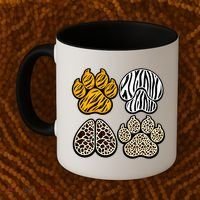 Cute Animal Print Paws Coffee Mug thumb 2