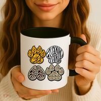 Cute Animal Print Paws Coffee Mug thumb 3