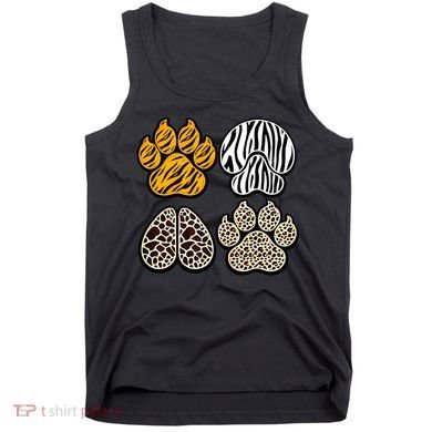 Cute Animal Print Paws Tank Top