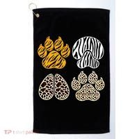 Cute Animal Print Paws Golf Towel thumb 0
