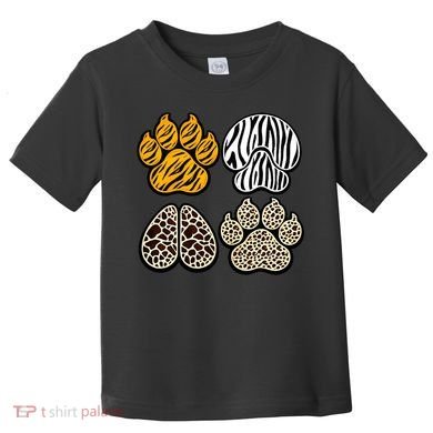 Cute Animal Print Paws Toddler T-Shirt