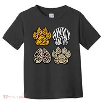 Cute Animal Print Paws Toddler T-Shirt thumb 0
