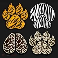 Cute Animal Print Paws Women's Long Sleeve Shirt thumb 2