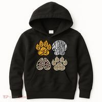 Cute Animal Print Paws Kids Hoodie thumb 0