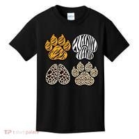 Cute Animal Print Paws Kids T-Shirt thumb 0