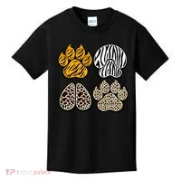 Cute Animal Print Paws Kids T-Shirt thumb 0