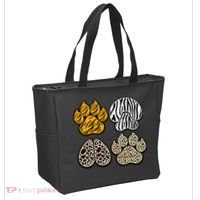 Cute Animal Print Paws Tote Bag thumb 2