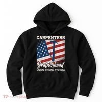 Capenters Brotherhood Union Strong NYC USA Hoodie thumb 0