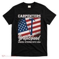 Capenters Brotherhood Union Strong NYC USA T-Shirt thumb 0