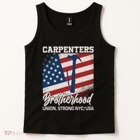Capenters Brotherhood Union Strong NYC USA Tank Top thumb 2