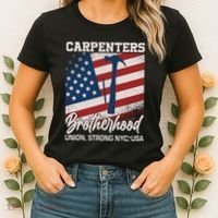 Capenters Brotherhood Union Strong NYC USA Women's T-Shirt thumb 2