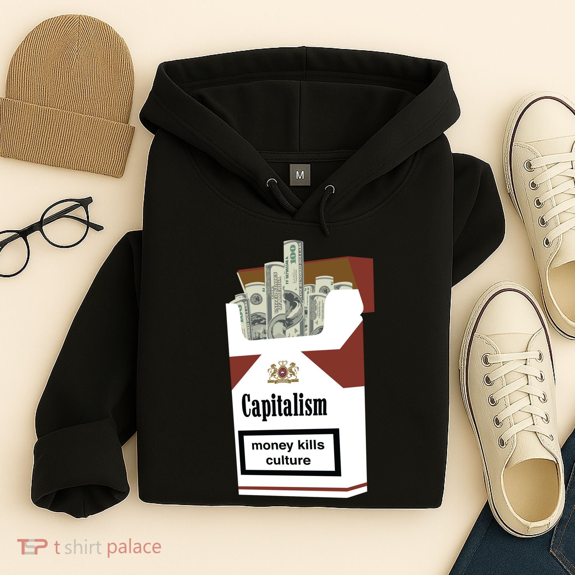 Capitalism Money Kills Culture Hoodie