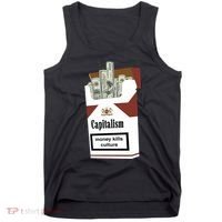 Capitalism Money Kills Culture Tank Top thumb 0