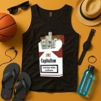 Capitalism Money Kills Culture Tank Top thumb 4