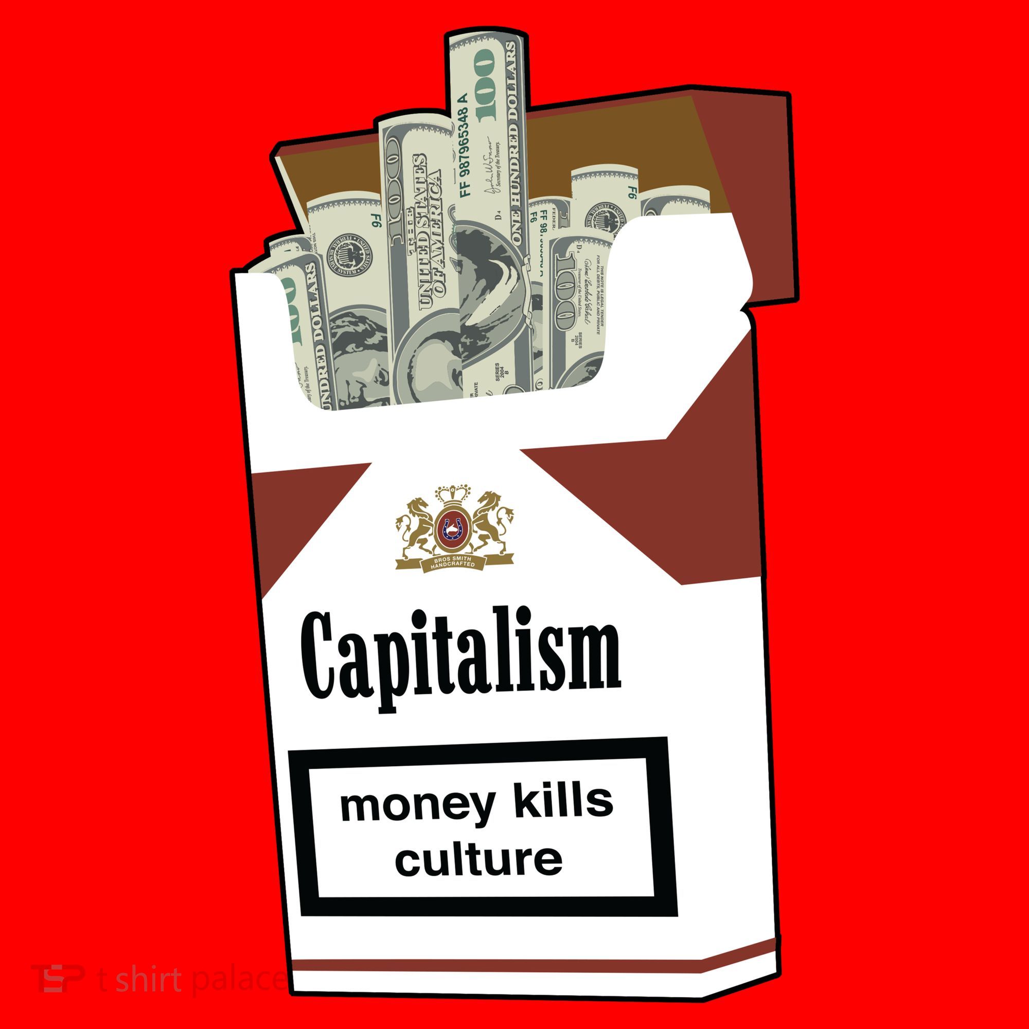 Capitalism Money Kills Culture Santa Hat