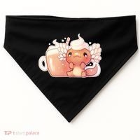 Cappuccino Axolotl USA-Made Doggie Bandana thumb 0